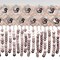 5 yards of Emmalyne Double Diamond Sequin Spangle Fringe | 5 yard cut